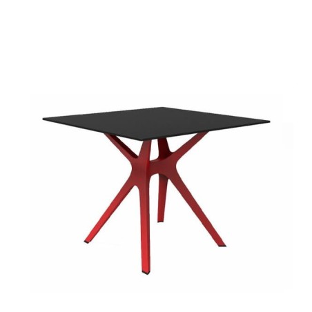 Mesa auxiliar VELA cuadrada para interior y exterior