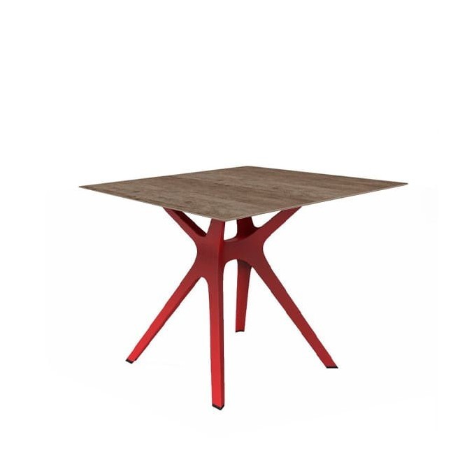 Mesa auxiliar VELA cuadrada para interior y exterior