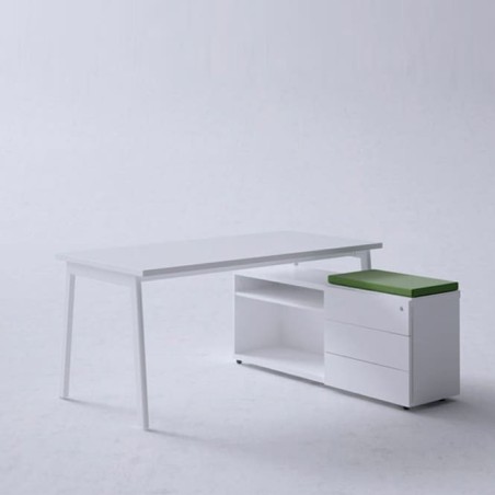Mesa operativa M10 en blanco