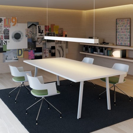 Mesa operativa M10 en blanco