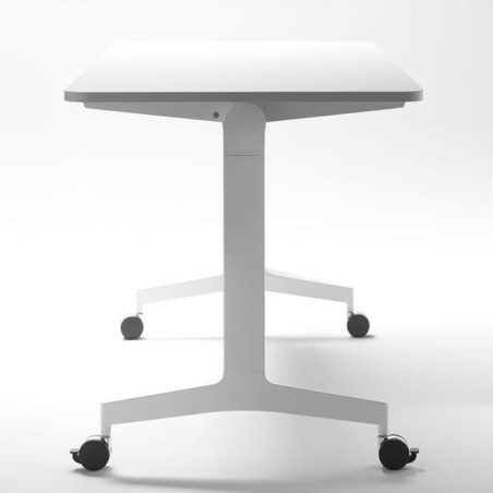 Mesa operativa TRAVEL ABATIBLE en blanco