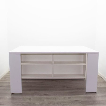 Mesa operativa en con armario pedestal