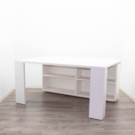 Mesa operativa en con armario pedestal