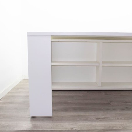 Mesa operativa en con armario pedestal