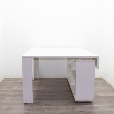 Mesa operativa en con armario pedestal