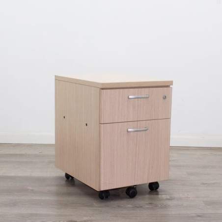 Cajonera de cajón y archivo en erable