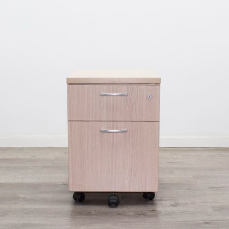 Cajonera de cajón y archivo en erable