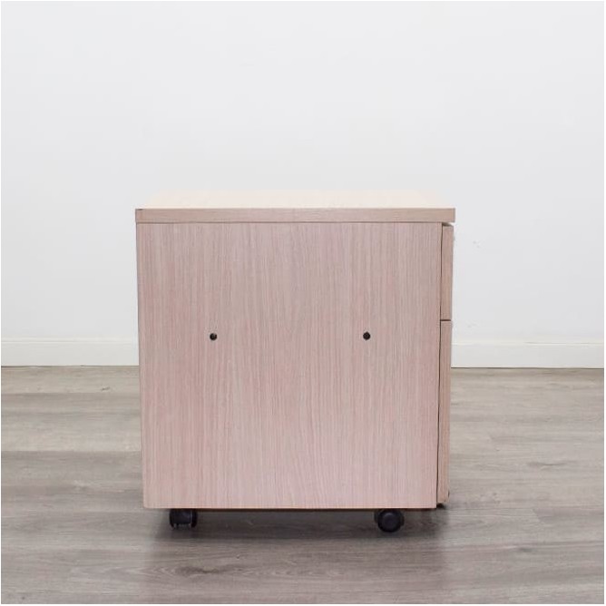 Cajonera de cajón y archivo en erable