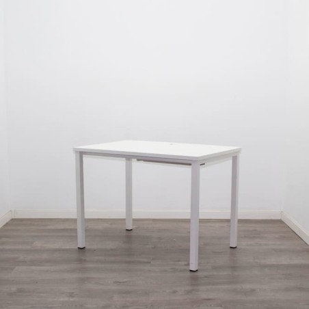 Mesa operativa blanca de 100cm