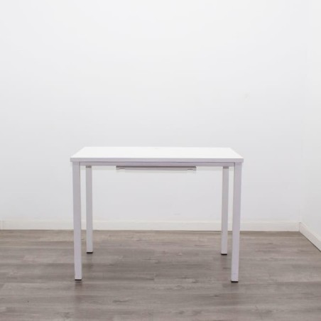 Mesa operativa blanca de 100cm