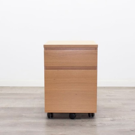Cajonera cajón y archivo en roble de 41,5cm