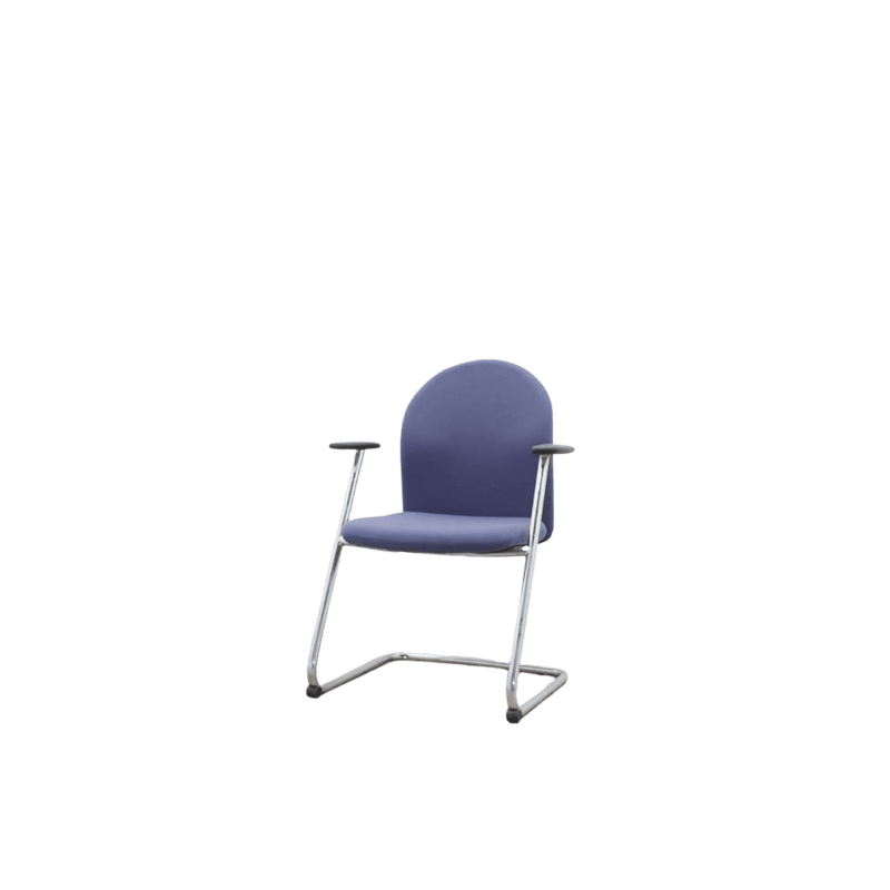 Silla confidente de FRANCH tapizado azul con brazos