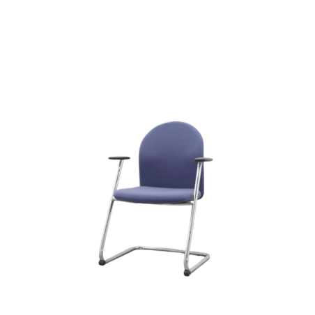 Silla confidente de FRANCH tapizado azul con brazos