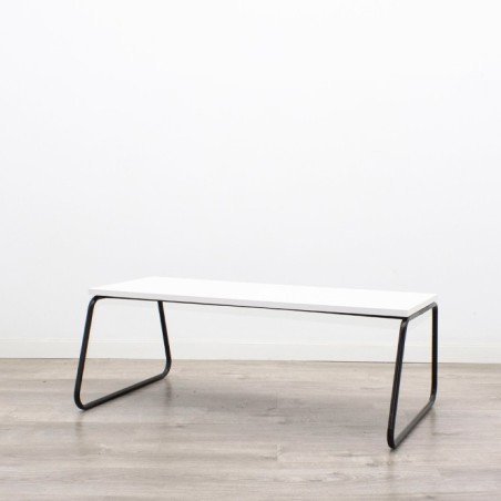Mesa de centro estructura negra tapa a elegir - Mercaoficina