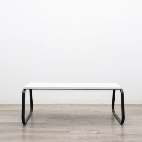 Mesa de centro estructura negra tapa a elegir - Mercaoficina