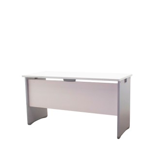 Mesa operativa blanca de 140cm pata panel