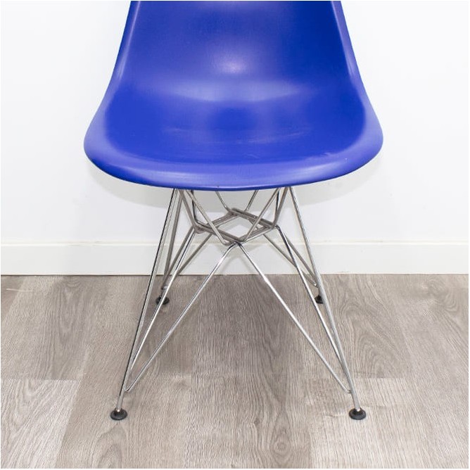 Silla colectividad VITRA en negro o azul y base cromada - Mercaoficina