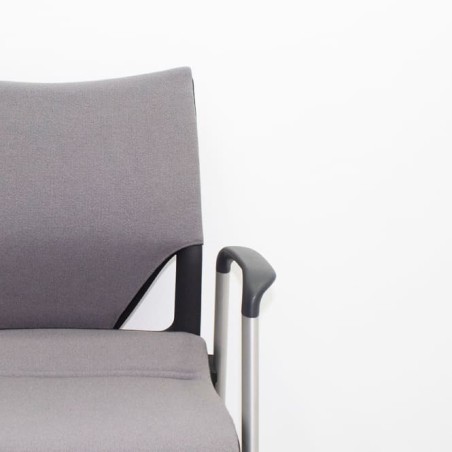 Silla confidente gris de 4 patas