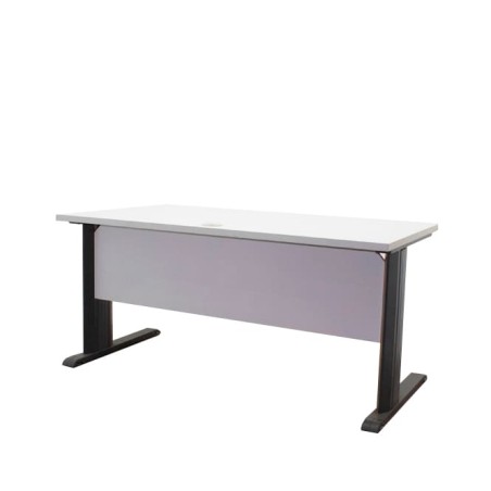 Mesa operativa con tapa gris de 160cm ancho