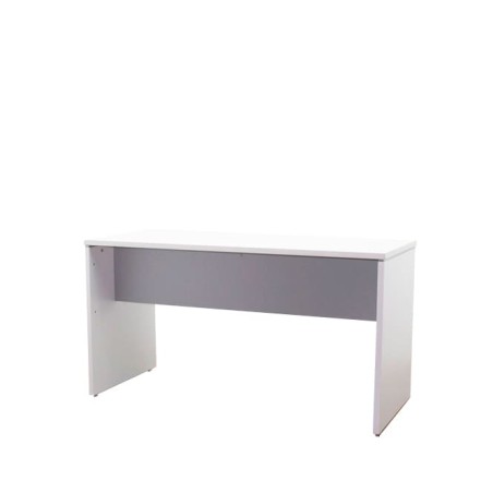 Mesa operativa blanca con pata panel de 140cm