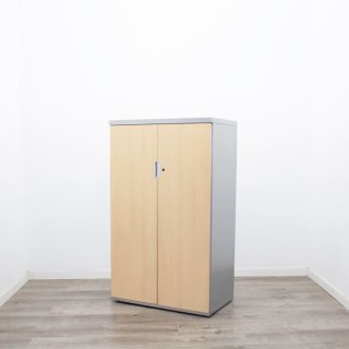 Armario medio metálico todo puertas arce de 80cm 2