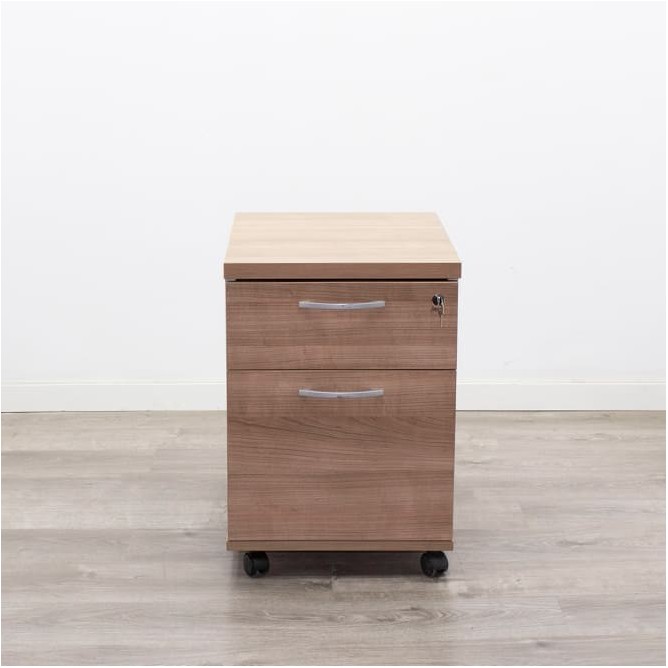 Cajonera de cajón y archivo en gris y baco