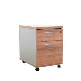Cajonera de cajón y archivo en gris y baco