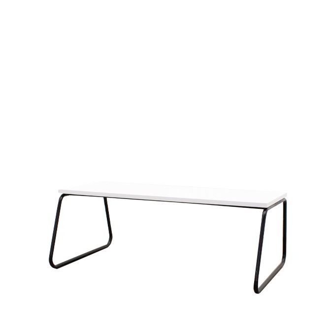 Mesa de centro estructura negra tapa a elegir