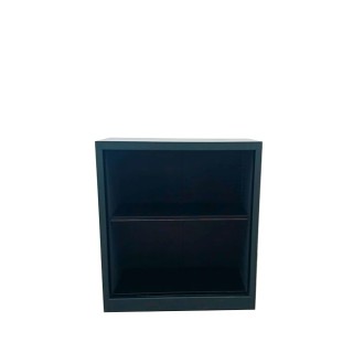 Armario medio metálico negro diáfano de 90cm - Mercaoficina