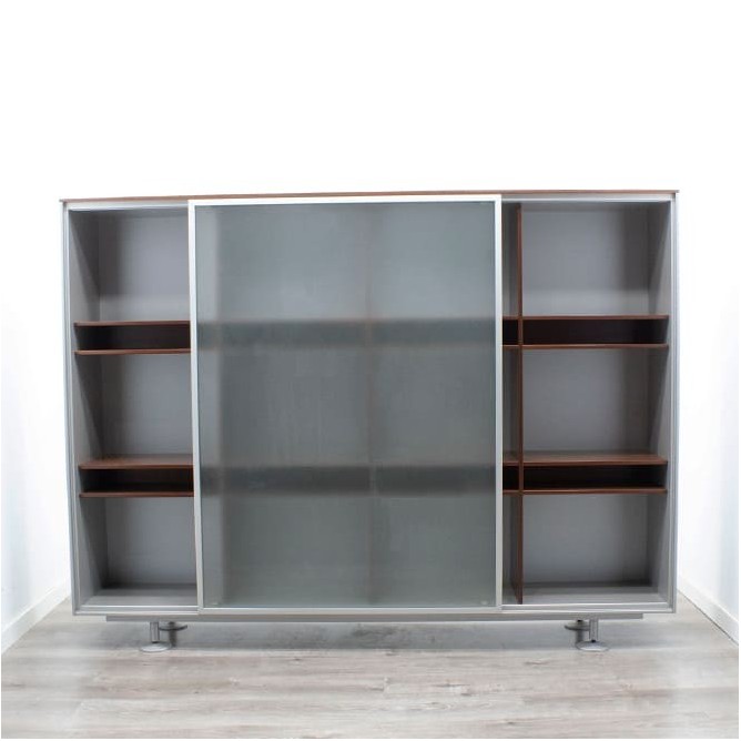 Librería 4 cuerpos con 1 puerta corredera de 200cm