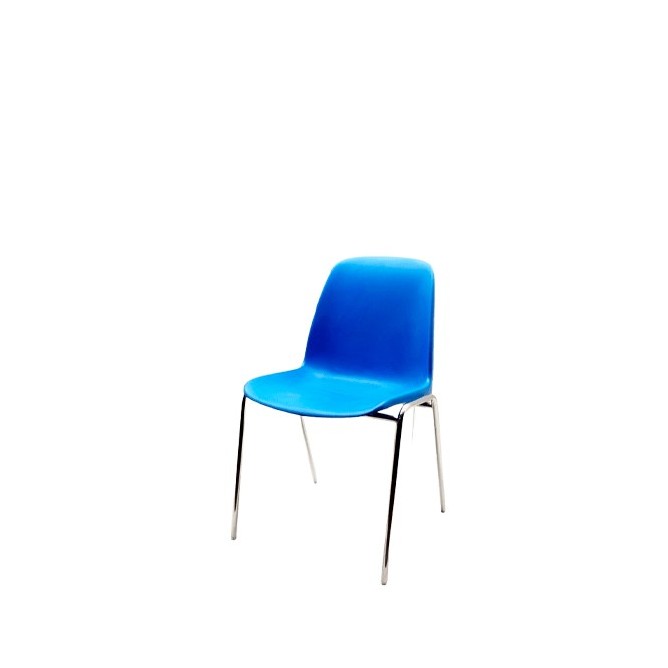 Silla colectiva pvc azul