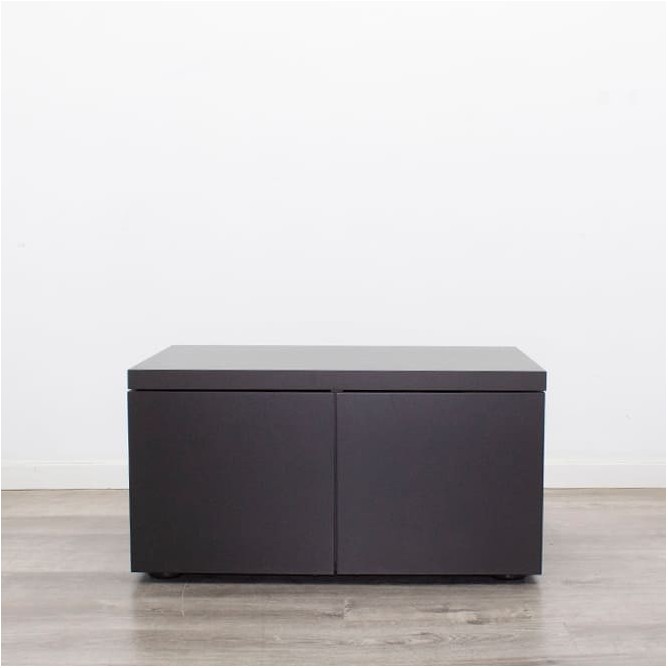 Armario bajo con 2 cajones en gris antracita de 84cm