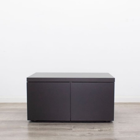 Armario bajo con 2 cajones en gris antracita de 84cm
