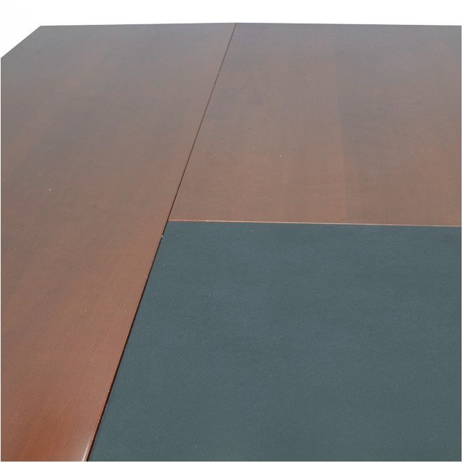 Mesa dirección con armario pedestal en negro y nogal de 160cm