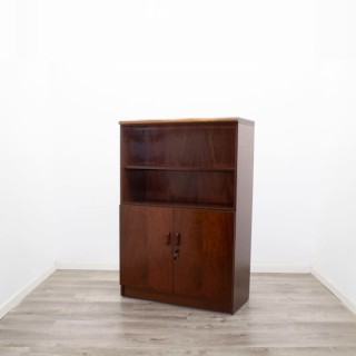 Armario medio puertas bajas en nogal de 92cm 2