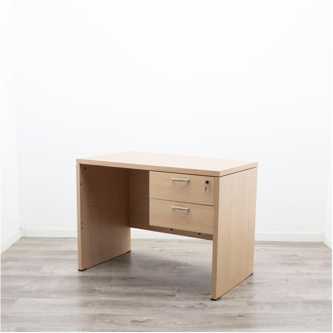 Mesa operativa en haya con buck colgante de 100cm