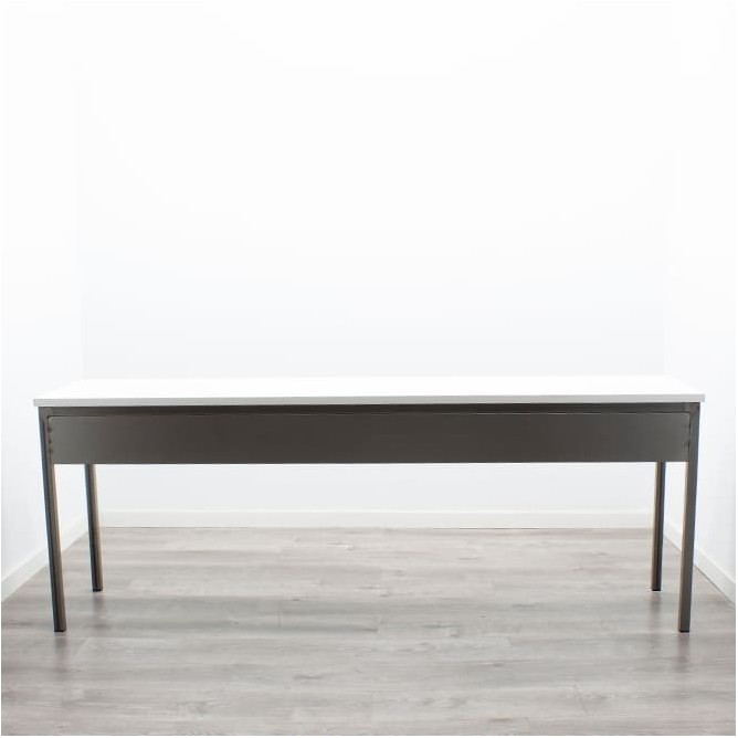 Mesa operativa para formación blanca y gris de 200cm