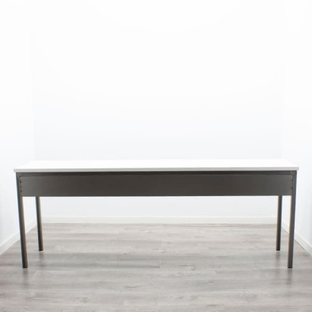 Mesa operativa para formación blanca y gris de 200cm