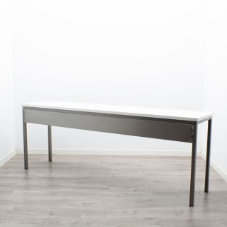 Mesa operativa para formación blanca y gris de 200cm 2
