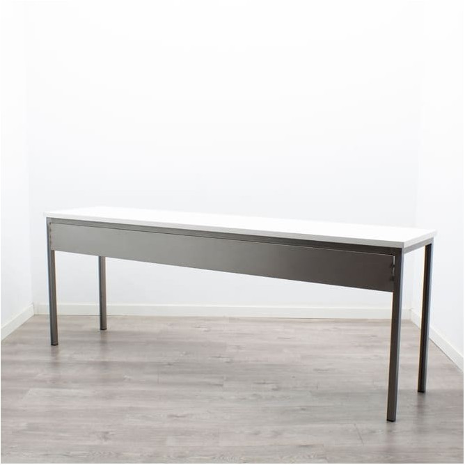 Mesa operativa para formación blanca y gris de 200cm