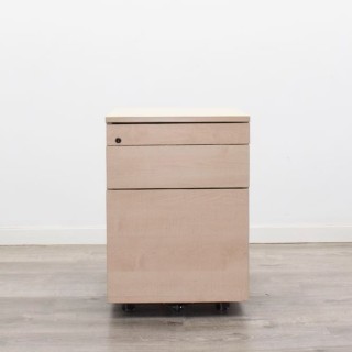 Cajonera cajón y archivo en maple sin tiradores 2