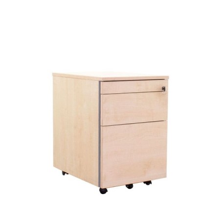 Cajonera cajón y archivo en maple sin tiradores