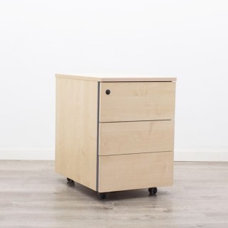 Cajonera 3 cajones en maple sin llave 2