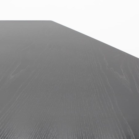 Mesa reunión trapezoidal tapa en negro de 175cm