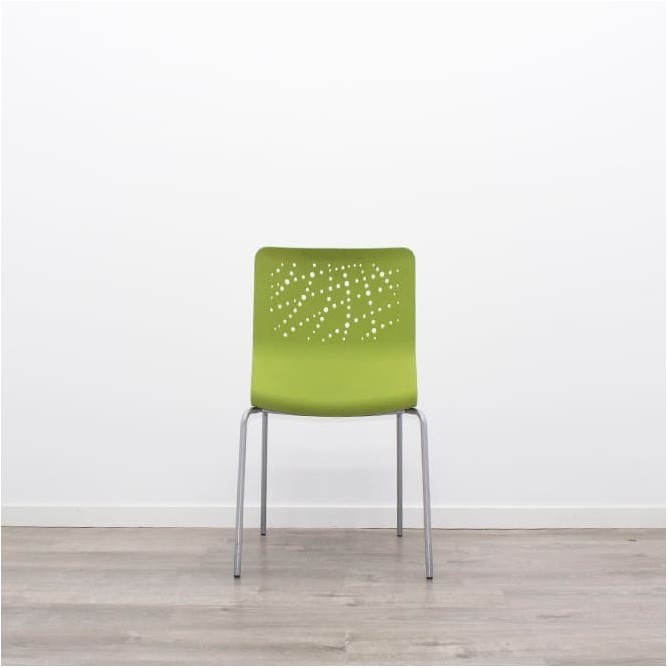 Silla colectividad en polipropileno rojo, verde o naranja-Mercaoficina