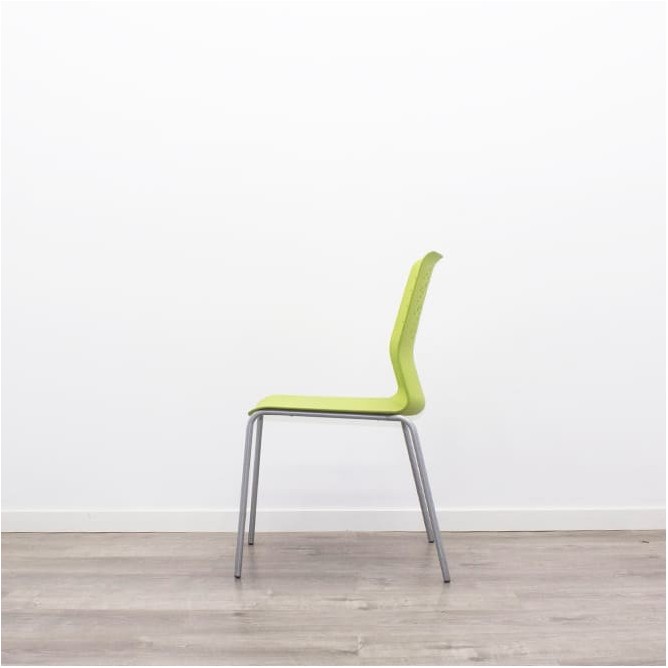 Silla colectividad en polipropileno rojo, verde o naranja-Mercaoficina