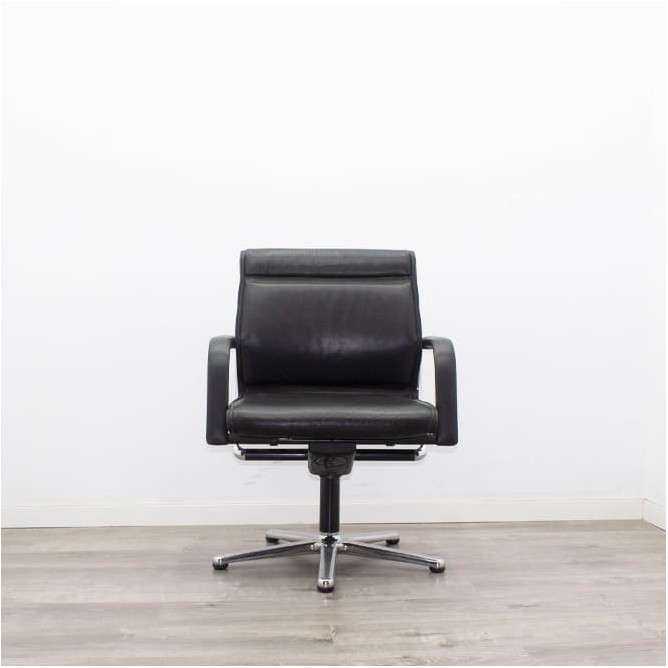 Silla confidente giratoria napel negro con topes
