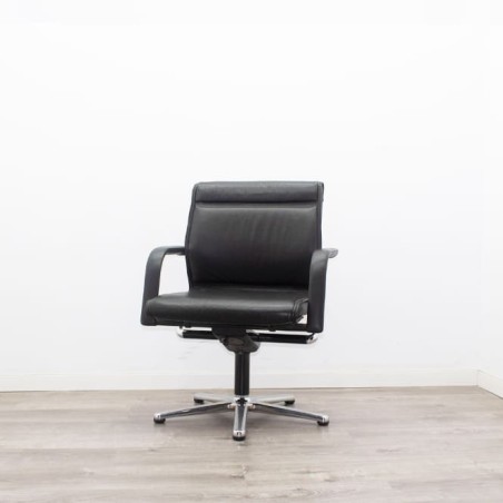 Silla confidente giratoria napel negro con topes