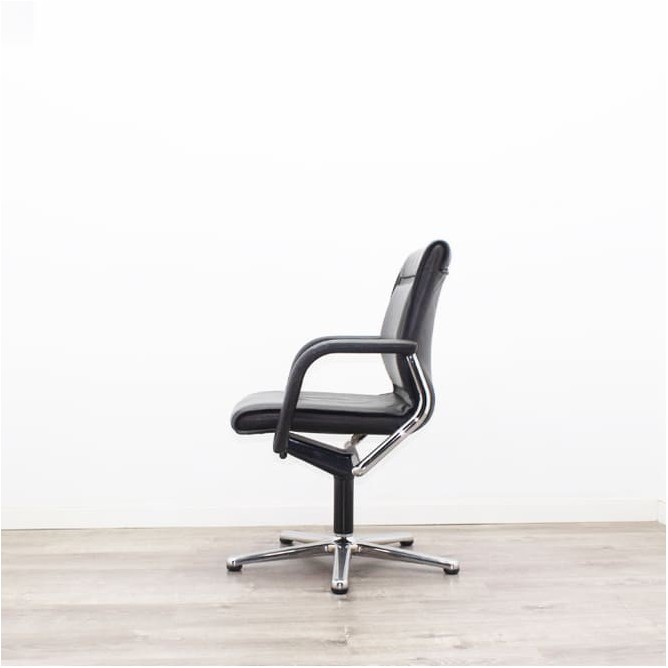 Silla confidente giratoria napel negro con topes