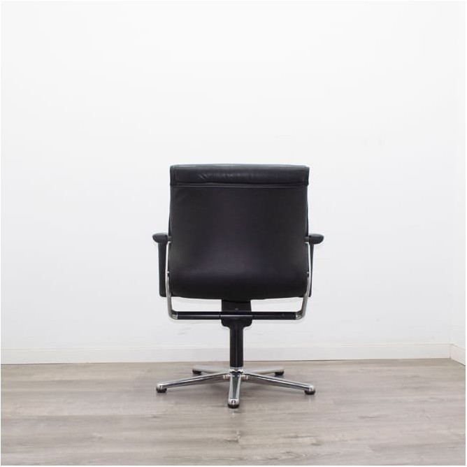 Silla confidente giratoria napel negro con topes